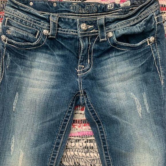 Miss Me Boot Cut Bedazzled Jeans - Picture 4 of 4